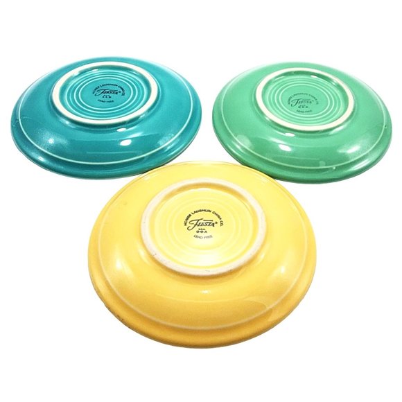 Fiestaware Fiesta VTG Lot/3 Coffee Tea Cup & Saucer HLC Ceramic Dining - Picture 4 of 9